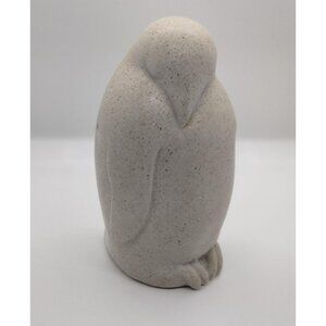 1978 Alva Studios Soapstone Penguin Figure Mid Century Modern Signed 5" x 2.5"